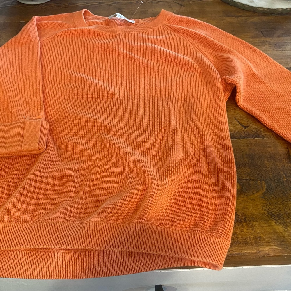 Peach Coral Colored light sweater 3/4 quarter sleeve - New never worn Size XL